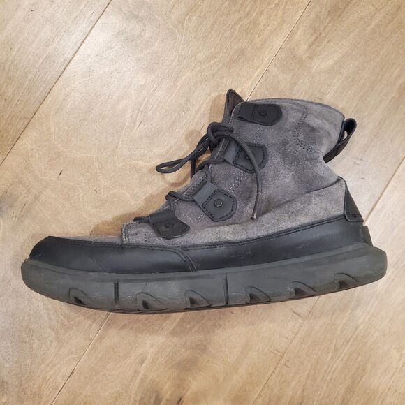 Sorel Explorer Waterproof Winter Boots, Black Gray, Men's 10 (Fits Like 9.5) - Picture 4 of 11